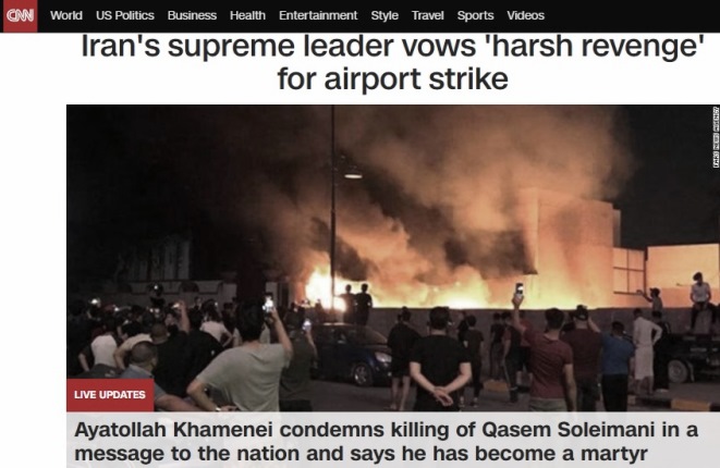 Trump uccide il generale-killer Soleimani per vendetta dopo l'assalto all'ambasciata USA di Baghdad. Tra poche ore inizia la guerra. Americani in fuga dall'Iraq